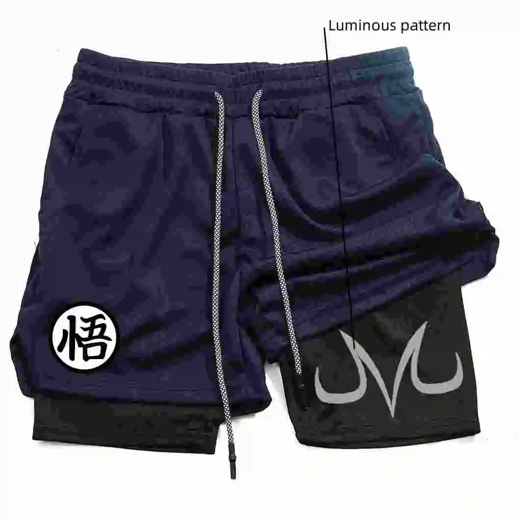 Men's and women's anime gym pants comic print fitness running fashionable and casual high-quality