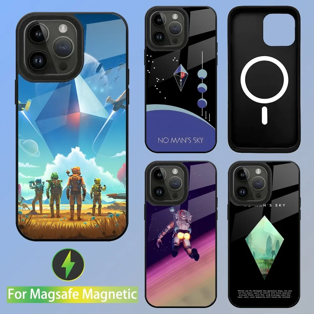 No Mans Sky Game Phone Case For iPhone 15,14,13,12,11,Plus,Pro,Max Mini Magsafe Magnetic Wireless Charging