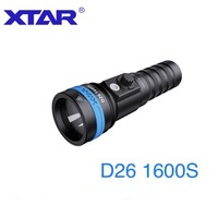 XTAR D26 1600S Scuba Diving Flashlight Waterproof Led Magnetic Switch Ultra Bright Torch Diver Light Underwater 100 Meter IPX8