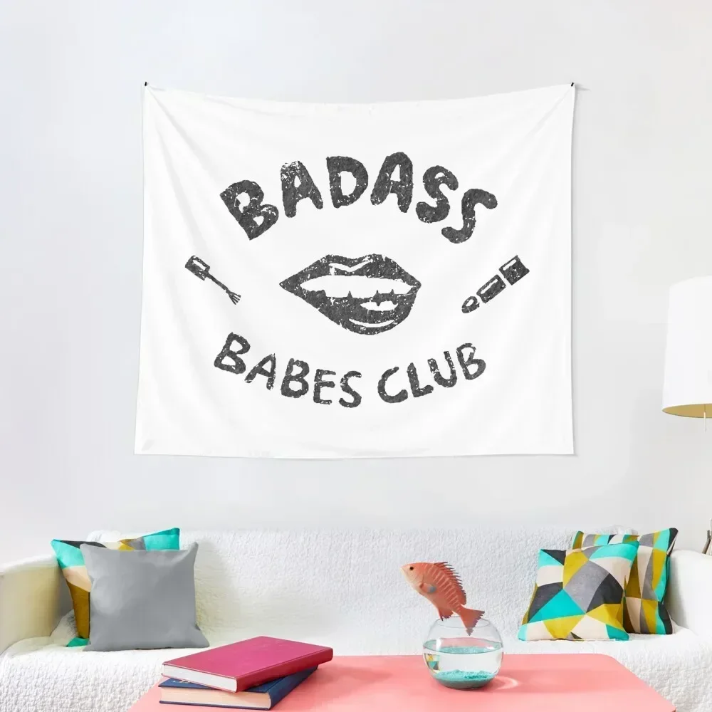 Badass Babes Club Flirt Tapestry Room Design Decorative Wall Mural Decor For Bedroom Room Aesthetic Tapestry