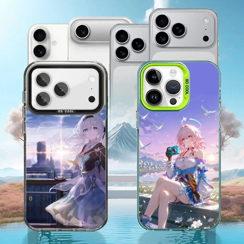 

Honkai Star Rail Clara Bailu Phone Case For iPhone17,16,15,14,13,12,11 Plus,Pro Max Black Matte Shockproof Cover