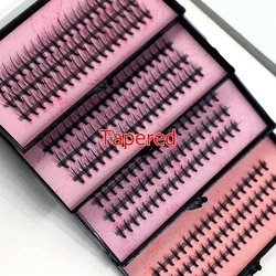 10 packs Various Model 12/20 Hairs or Tapered 57 Knots Black Individual False Eyelashes Eye Lash Makeup Extension