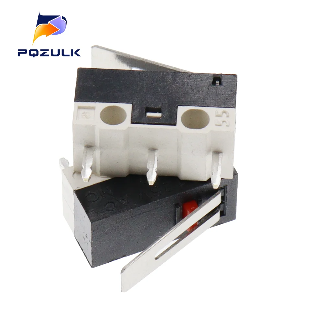 20PCS AC 125V 1A SPDT 1NO 1NC Momentary Long Hinge Lever Micro Switch