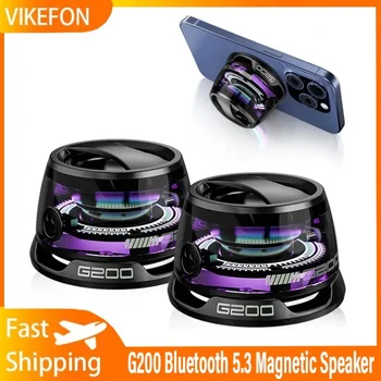 Mini Magnetic Bluetooth Speaker with RGB Light 1