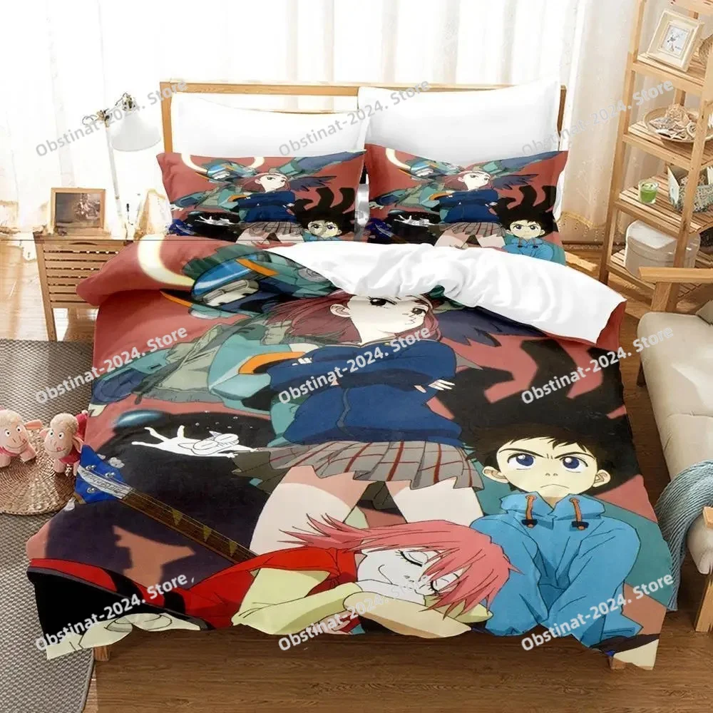 

FAshion 3d Print Anime FLCL Bedding Set Single Twin Full Queen King Size Bed Set Adult Kid Bedroom Duvetcover Sets Home Textiles