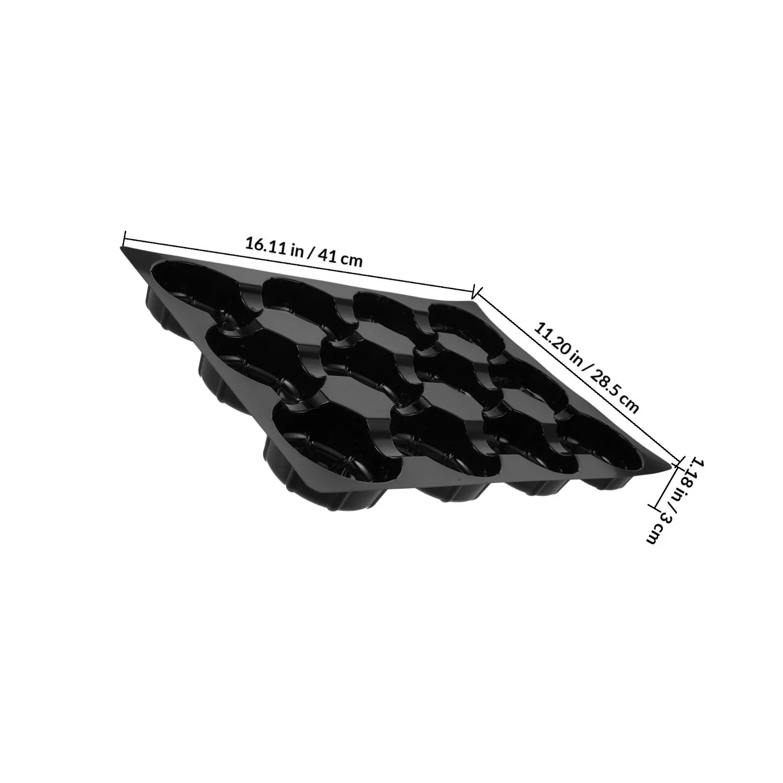 Multi-Hole Fruit Display Plate 12 Holes Sturdy Plastic Fruit Holder Tray for Grocery Stores Market Food Display Pallets