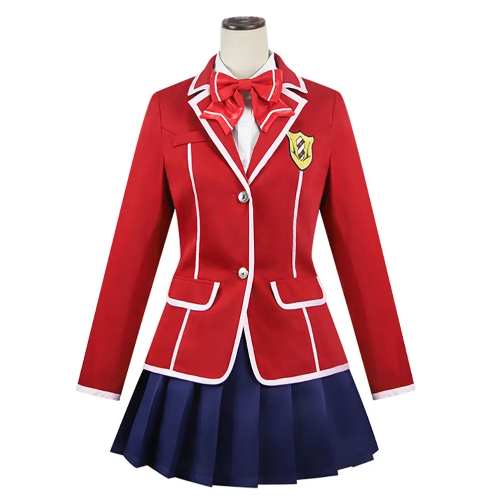 Yuzuriha Inori Cosplay Fantasy School Girl Uniform Cartoon Anime Guilty Cosplay Crown Costume Disguise Women Roleplay Outfits