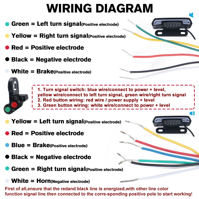 Waterproof Motorcycle Scooter License Plate Lights Tail Rear Brake Stop Double Flash Warning Turn Signal Lamps Dynamic