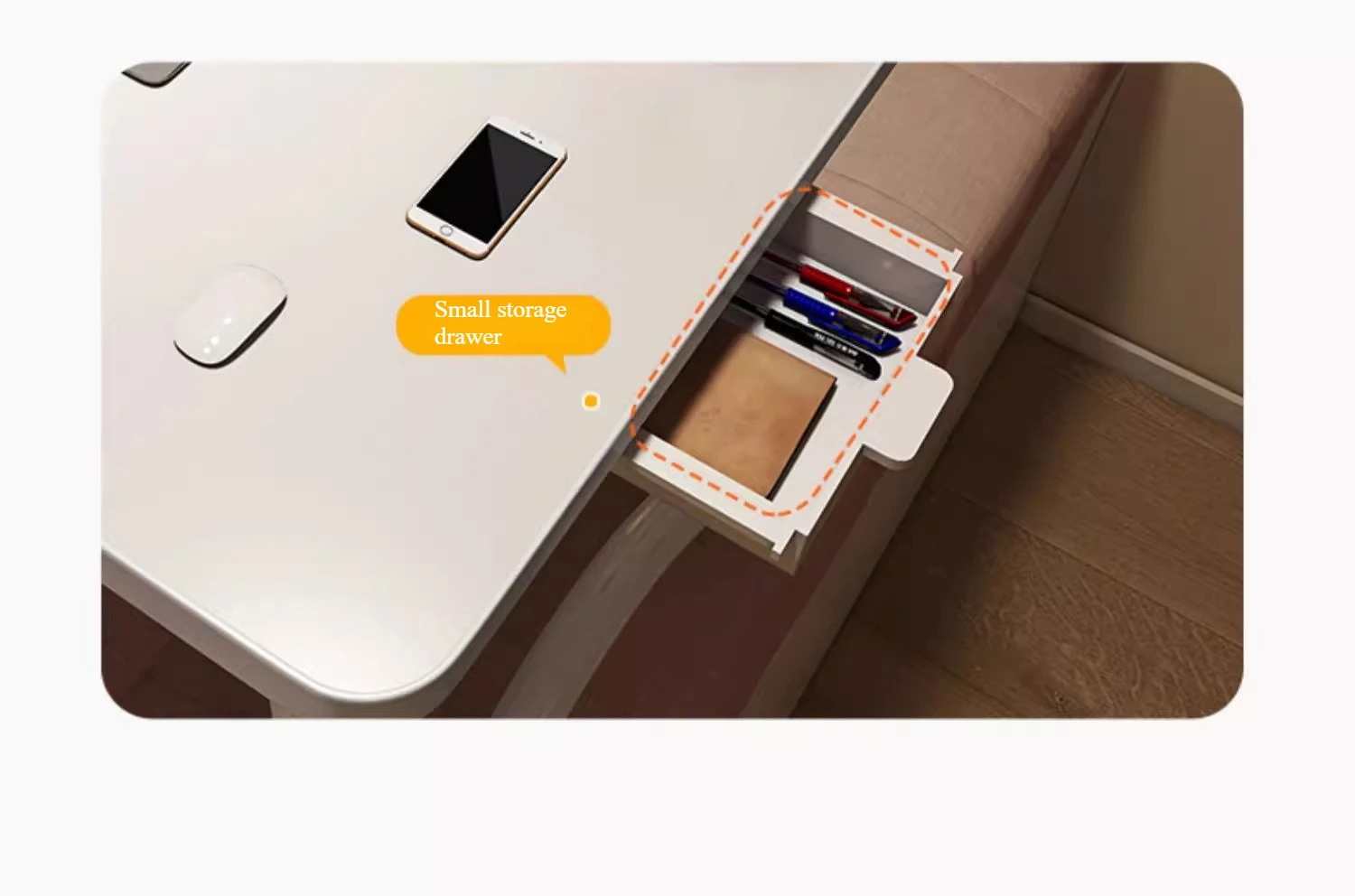 طاولة كسولة بارتفاع قابل للتعديل، حامل محمول قابل للطي لكتابة الكمبيوتر المحمول والقراءة والوجبات الخفيفة في السرير #5