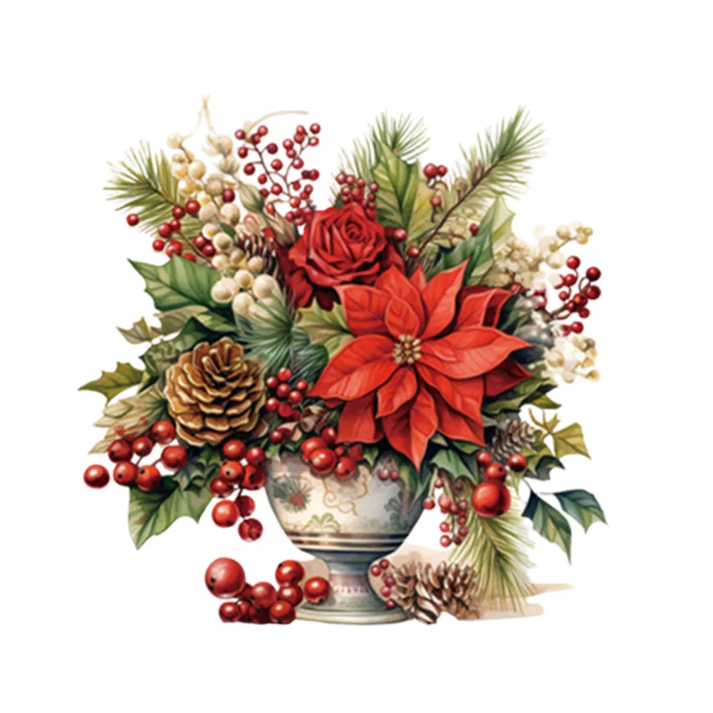 Festive Bathroom Decor Bathroom Decoration Stickers Versatile Decoration Vivid And Lifelike Design Charming Christmas Pattern
