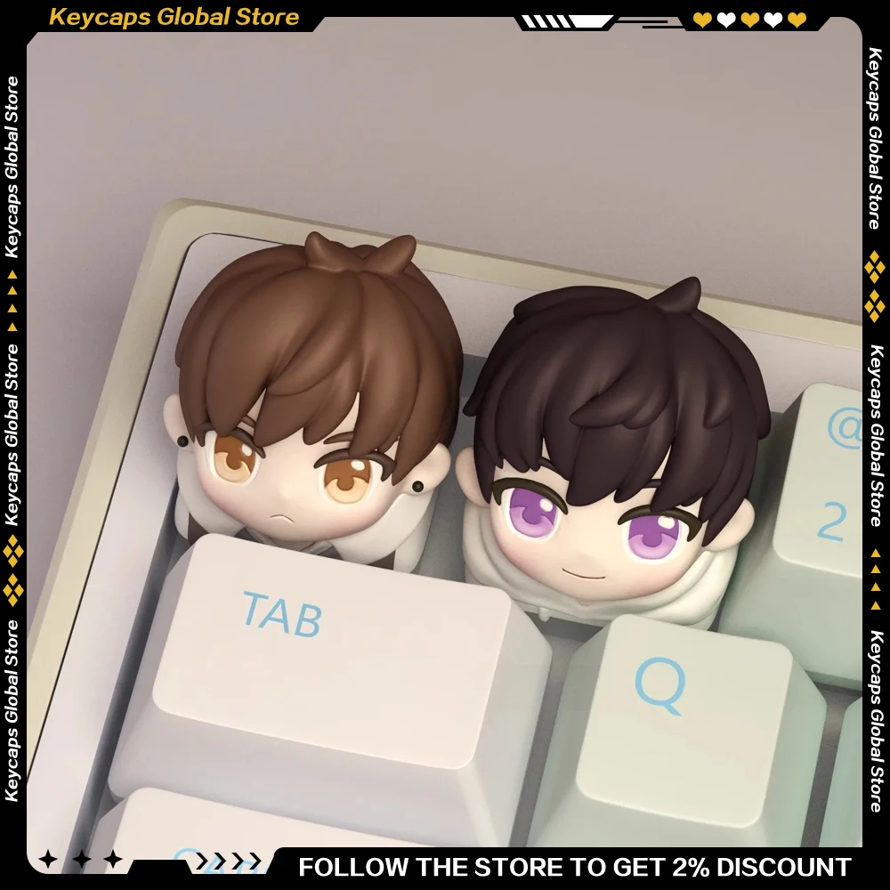 

Mr. Love: Dream Date Theme, милые игровые колпачки для клавиш, 3D полимерные мультяшные аниме-клавиатуры для механической клавиатуры, индивидуальные художественные колпачки, подарки