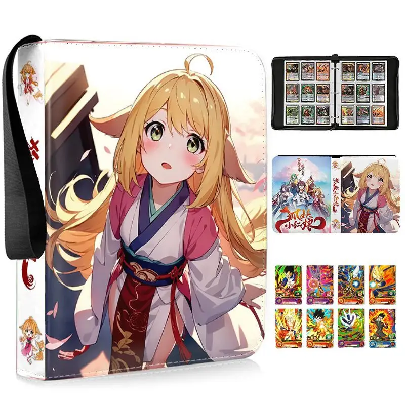 400 Stück/900 Stück Kartenalbum Buch Anime Fox Girl HUYAOXIAOHONGNIANG Karte Tushansusu Reißverschluss Spielkarten Binder Halter Kinder Geschenke Spielzeug