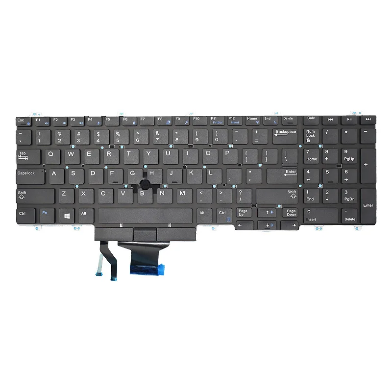 Replacement US/RU/SP Russian Laptop Keyboard For Dell PRECISION 7530 7540 5540 P74F 15-7530 M7530 E7530 7730 7740 Backlight