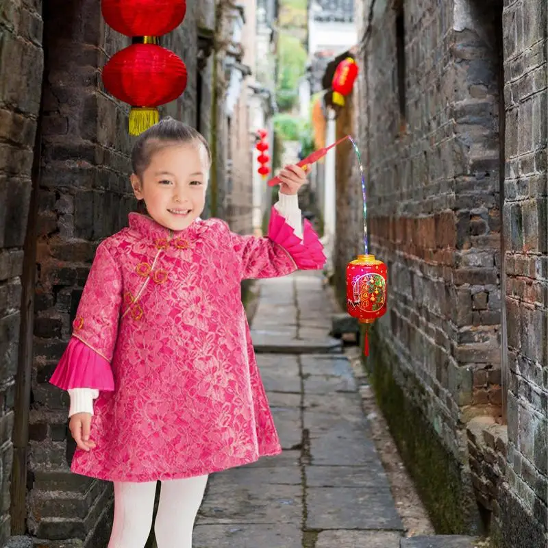 Chinese Lanterns 5pcs Rabbit LED Lanterns Battery Powered Decorations For Chinese New Year Chinese Zodiac Year Rabbit Random