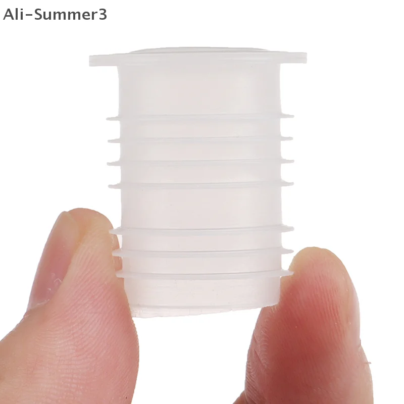 

(YY)10Pcs 2025 Transparent Plastic Bottle Cap Red Wine Seal Cap Inside The Salt Bottle Nut Hole Dust Plug Easy To Pull The Cap