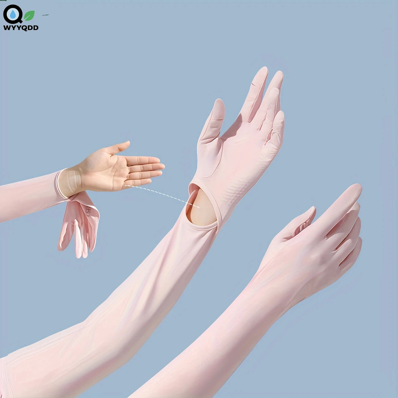 

1/2/4 Pairs Women's UV Protection Gloves - Long Printed Full Finger Arm Sleeves Gloves, Loose Outdoor Cycling Cool Arm Covers