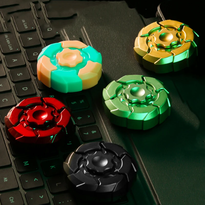 الإبداعية الميكانيكية مضيئة لعب للأطفال اليد سبينر الإجهاد الإغاثة الكبار اللعب الحسية المغناطيسي تململ المغازل الدوران الاطفال هدية #5