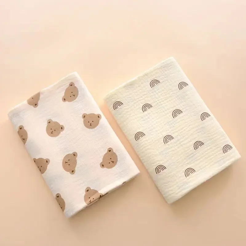 

2Pcs 80*80cm Cotton Muslin Baby Blankets for Girls and Boys Newborn Muslin Swaddle Blanket Bedding Baby Blanket Bebe Bath Towel