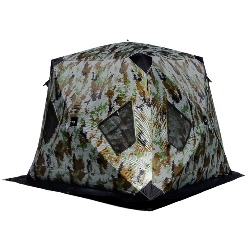 

Outdoor Winter Fishing Camping Cotton Tent Warm Thickened Anti-ice Fishing House Easy To Carry Field Equipment
