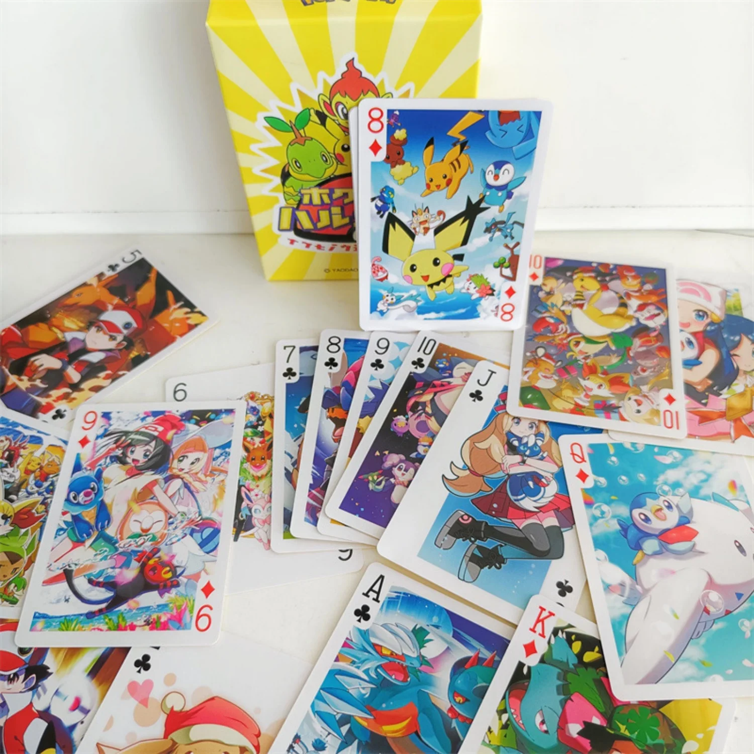 Pokémon-Pokerkarten, niedliche Unterhaltungskarten, Brettspiel-Pokerkarten-Ornamente, kreative Geschenke, Anime-Charaktere, Kawaii-Geburtstagsgeschenke