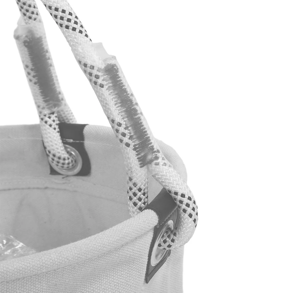 

A26F-Plastic Bottom Nail Storage Bucket Handheld Bucket Bag For Maintenance Work Bucket With A Load Capacity Of 50 Kg White