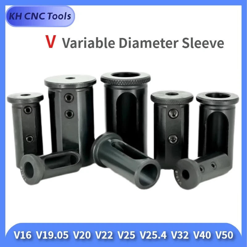 

Расточная оправка с токарной втулкой с ЧПУ V16 V19.05 V20 V22-V50 "с втулкой различного диаметра, металлический токарный инструмент, держатель инструмента для токарного станка, втулка