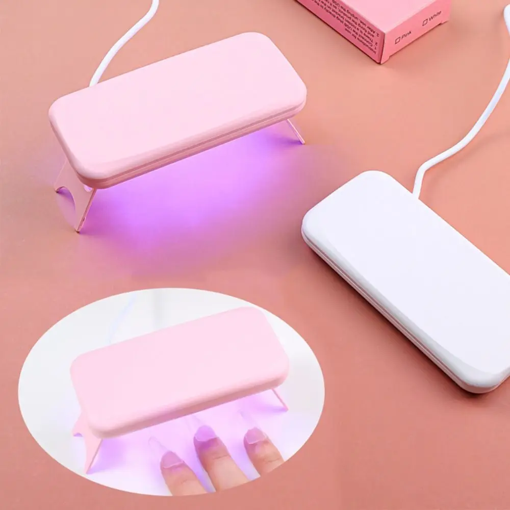 Nuovo mini asciuga unghie portatile lampada per unghie da 6 W con cavo USB luce per mouse per nail art