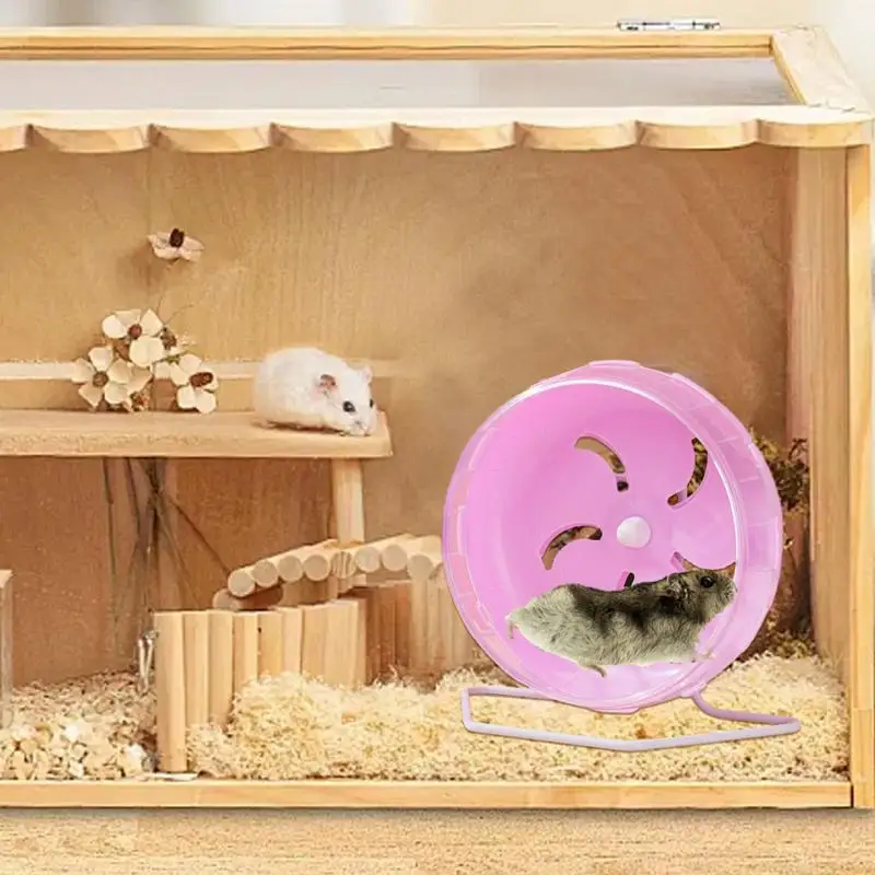 Rat Exercise Wheel Hamster Sport Running Wheel Small Rodent Mice Silent Jogging Pets Running Sports Gerbil Exercise Play Toys