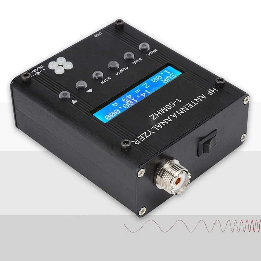 Imagem -03 - Shortwave Shortwave Antenna Analyzer Mr300 Saída 2.0v pp Vector Tester Medidor Ajustável Bluetooth Digital