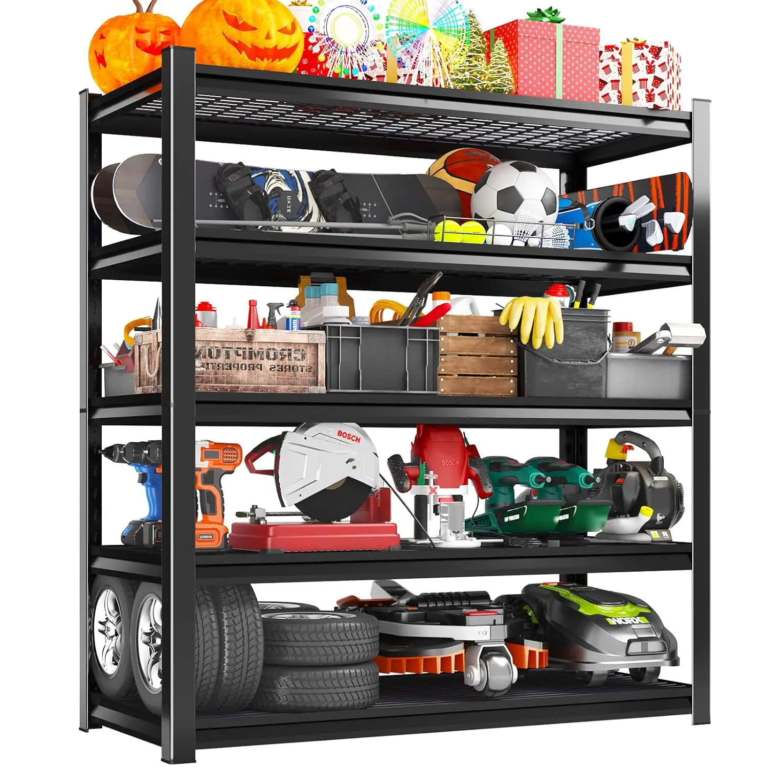 

Garage Storage Shelves,Garage Storage System Shelves Adjustable 3000LBS,Storage Shelving, Customized