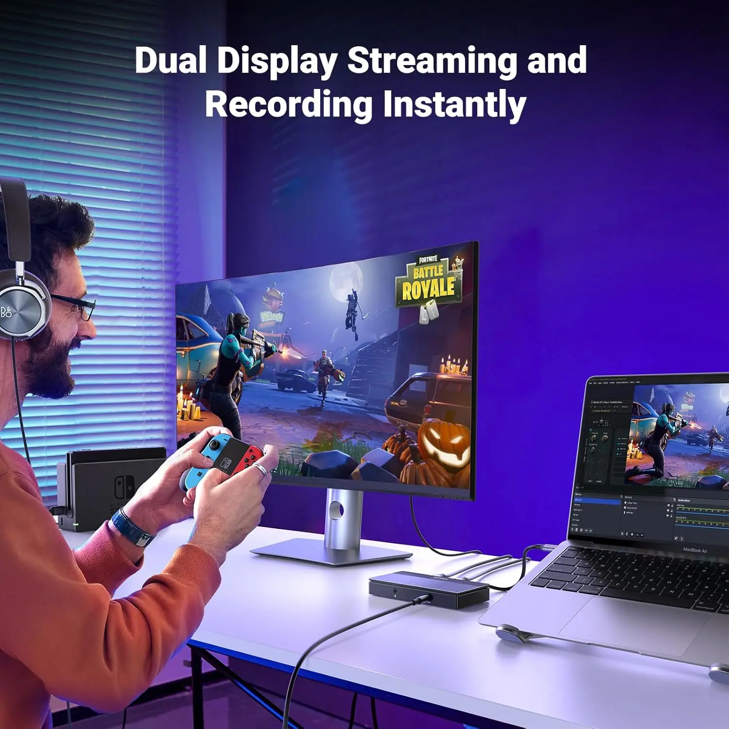 UGREEN 4K Video Capture Card, Full HD 1080P 60FPS USB/Type-C 3.0 HD-MI Video Capture Device With Ultra-Low Latency for Streaming