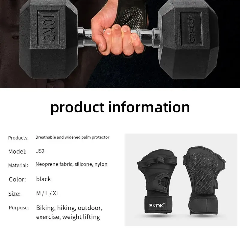 SKDK Factory Direct Sales Diving Cloth Sports Fitness Gloves Palm Guards Gloves Wrist Guards Silicone Non-slip Hand Guards