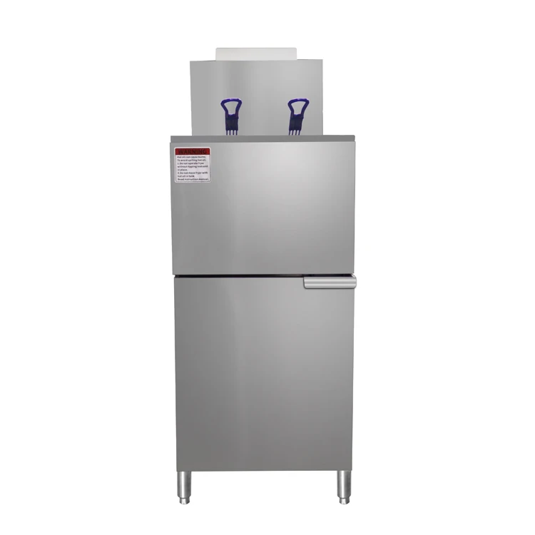 البطاطس المقلية زيت الدجاج المقلي معدات المطبخ آلة التجارية خزان مزدوج مقلاة الغاز العميق لمطعم الوجبات السريعة