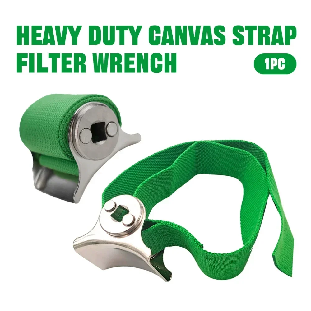 Heavy Duty Oil Filter Strap Wrench Anti Slip Adjustable For Automotive Marine Agricultural Systems Round Filter Removal