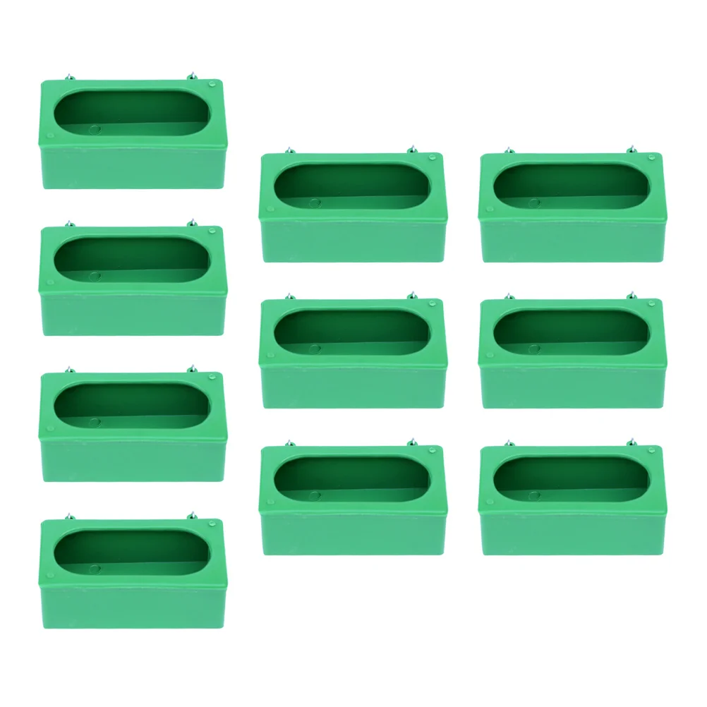 

10Pcs Anti-Splash Bird Feeder Pigeon Feeding Dish for Parrot Budgie Cockatiel Small Bird Accessories