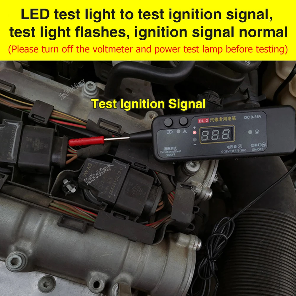 Upgrade Nieuwe Auto Circuit Tester Dc 0-36V Voertuig Puls Sensor Signaal Led Licht Testen Pen Sonde Auto Power Voltmeter