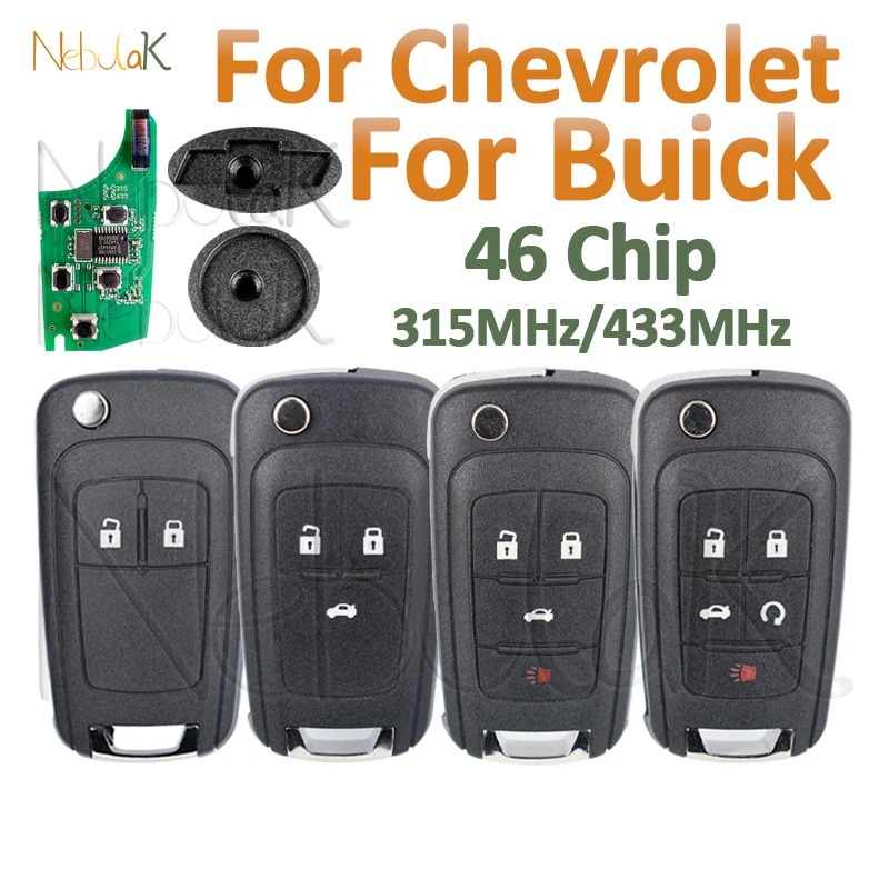 

Car Remote Key For Chevrolet Cruze Spark Malibu Aveo Sail Trax Volt Orlando Camaro Sonic Equinox Buick Encore 46 Chip Smart Fob