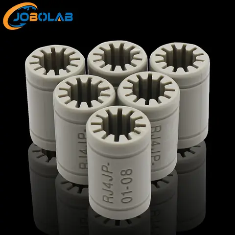 4-16pcs RJ4JP-01-08 LM8UU Plastic Linear Bearings Bushing PolymerIgus Igus Drylin Bearing Shaft for 3D Printer Parts Prusa I3