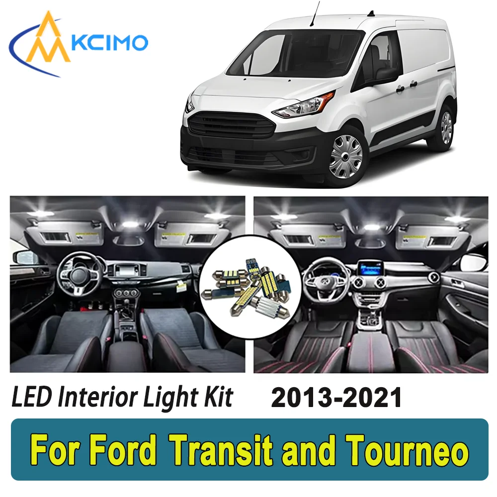 

New Light Bulb For Ford Transit and Tourneo (2013-2021) Premium Bright LED Interior Dome Map Trunk Light Kit New Car Led Lamps