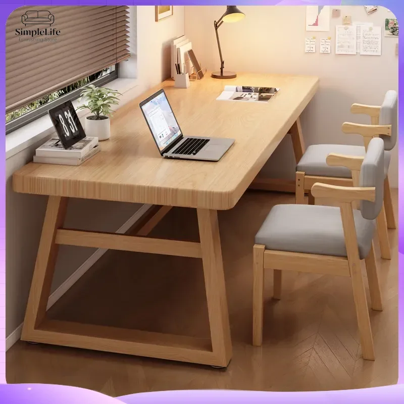 Large Modern Computer Desk for Home Office Bedroom Living Room Study Table Student Desk Adjustable Height Writing Desk