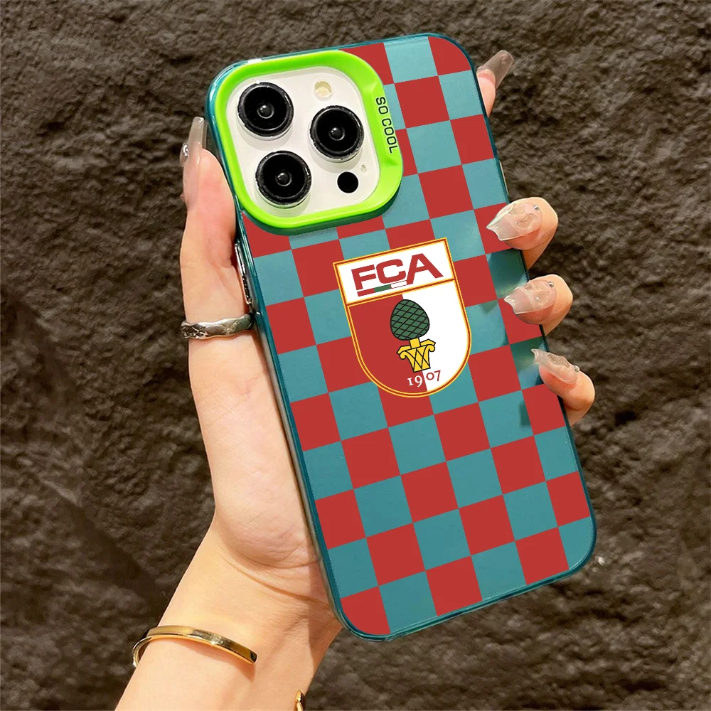 Fc Club حافظات هاتف متينة لهاتف آيفون 16 15 14 13 12 11 X XR XS 7 8 Plus Pro Max iPhone13 Mini ProMax Apple S-augsburgs-P #6