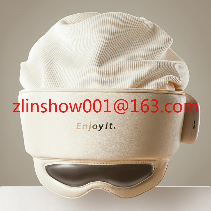 

Wireless Bluetooth Music Head Massager Electric , Temple Eye Graphene Heat Compress Soothing Massageador Head Therapy Sleep Cap