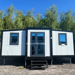 Luxury Proof 20ft 40ft Prefab Expandable Container House Steel Portable Prefabricated Villa 2 Bedroom with Bathroom