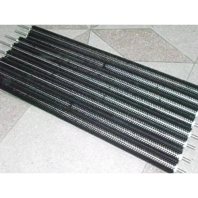 Nylon Industrial Brush Rollers Steel Shaft 0.15-0.25mm Soft Bristle Thickness 380V Glass Washing Machine