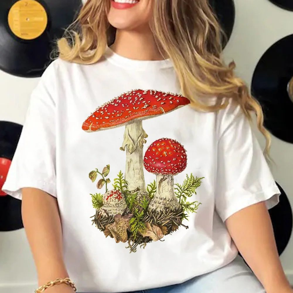 Cottagecore T-Shirts Vrouwen Ontwerper Komisch Patroon Top Meisje Komische Anime Y 2K Kleding