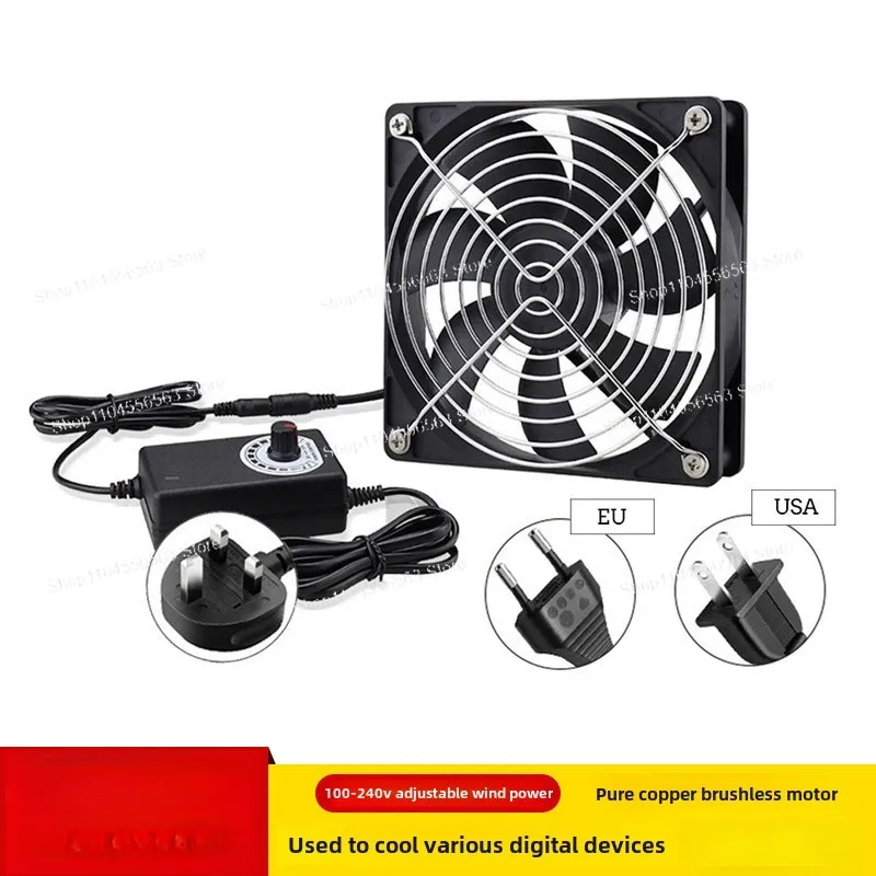 Adatto per ventola di scarico del case del computer, ventola di raffreddamento silenziosa a velocità regolabile a saldare