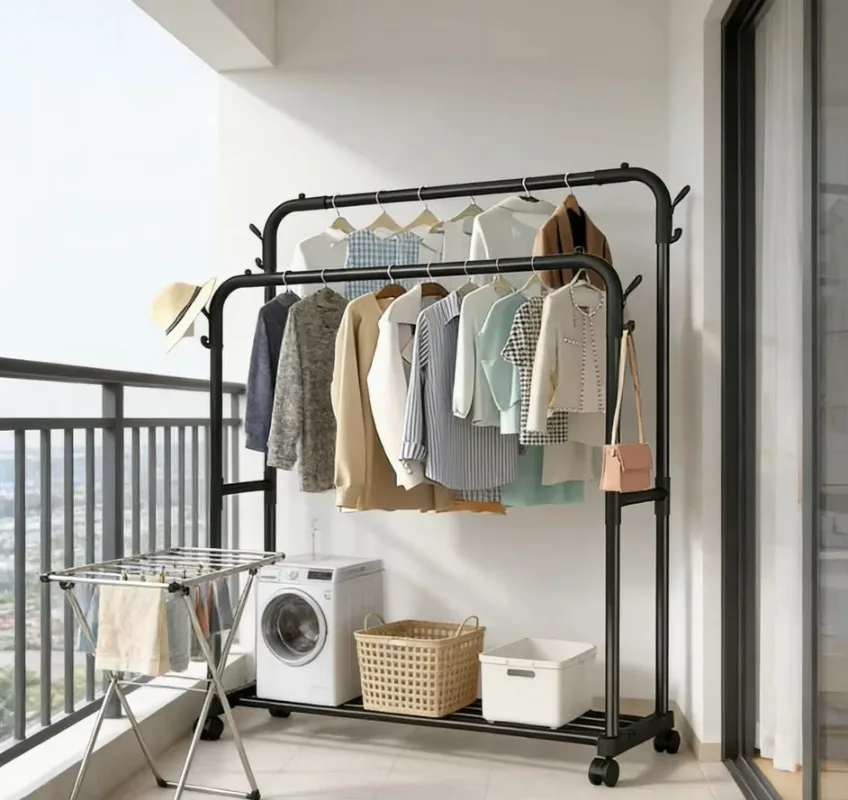 Floor-to-ceiling hangers, home balcony hangers