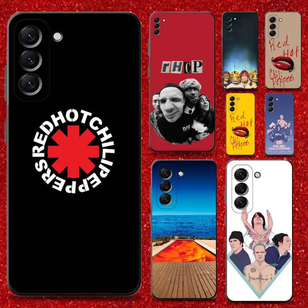 

R-Red Hot C-Chili Peppers Phone Case For Samsung Galaxy A13,A21s,A22,A31,A32,A52,A53,A71,A80,Soft Black Shell
