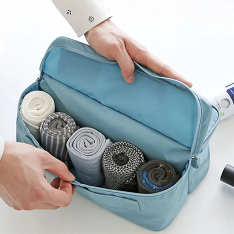 Men Business Abroad Travel Storage Bag Underwear Sock Clothes Sorting Organizer Pouch Luggage Packing Case For Business Trip
