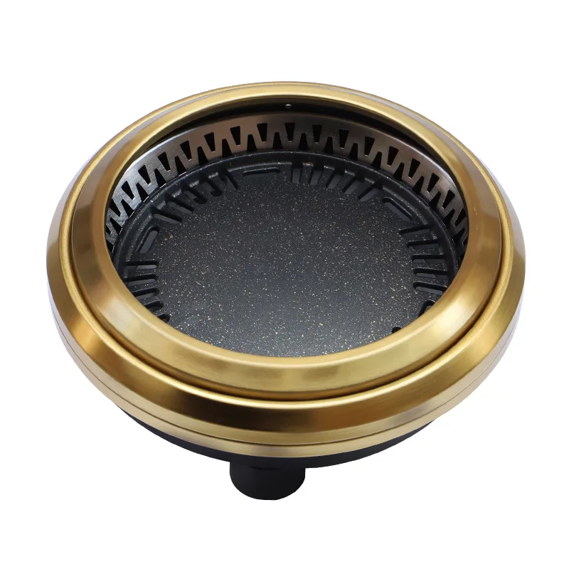 

Smokeless BBQ Table Korean Electric Oven Round Buffet Japanese Smoke Free BBQ